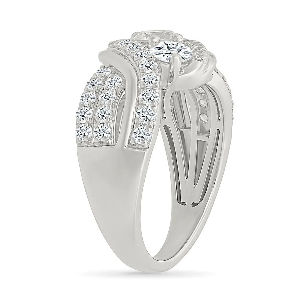 Three Stone Big Bold Ring