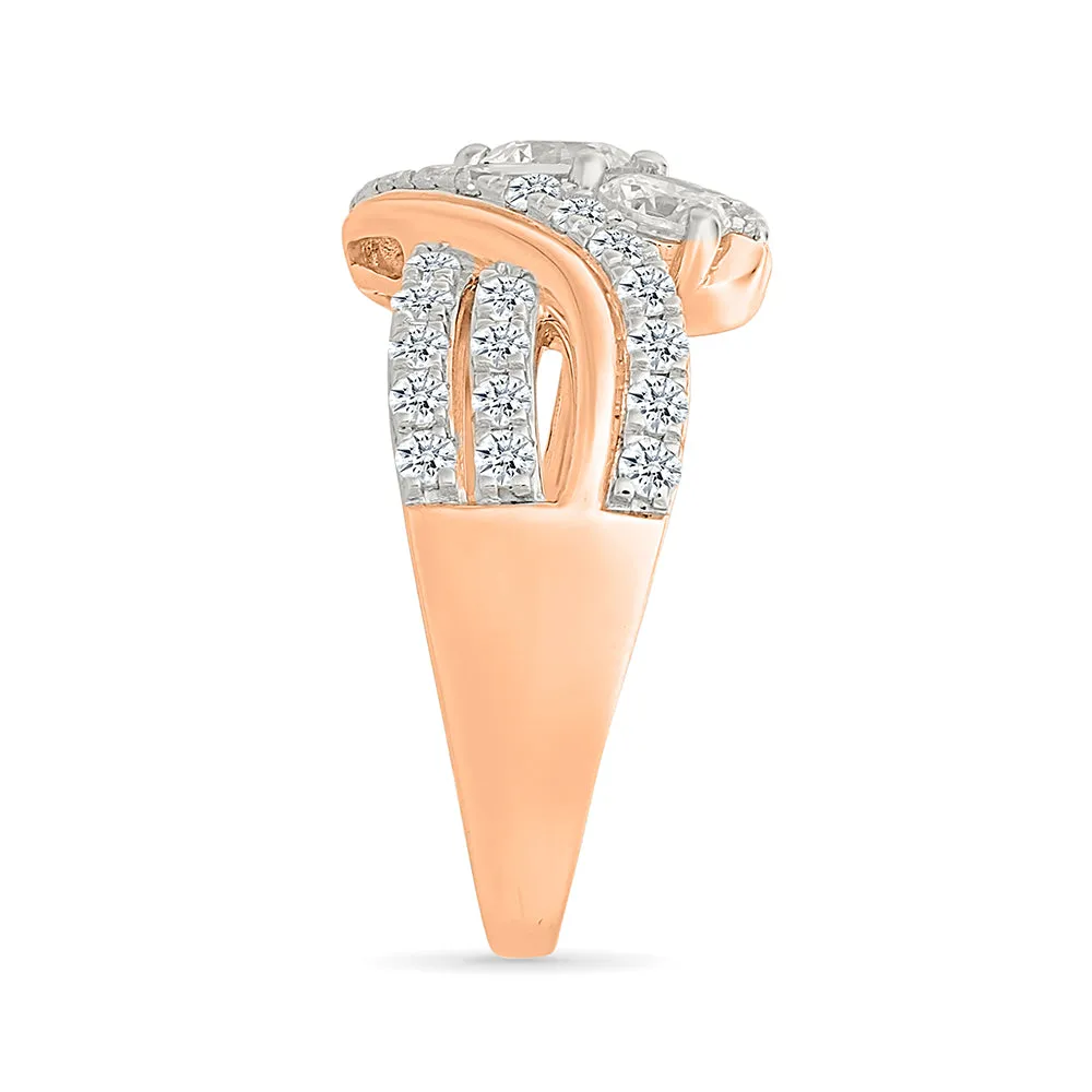 Three Stone Big Bold Ring