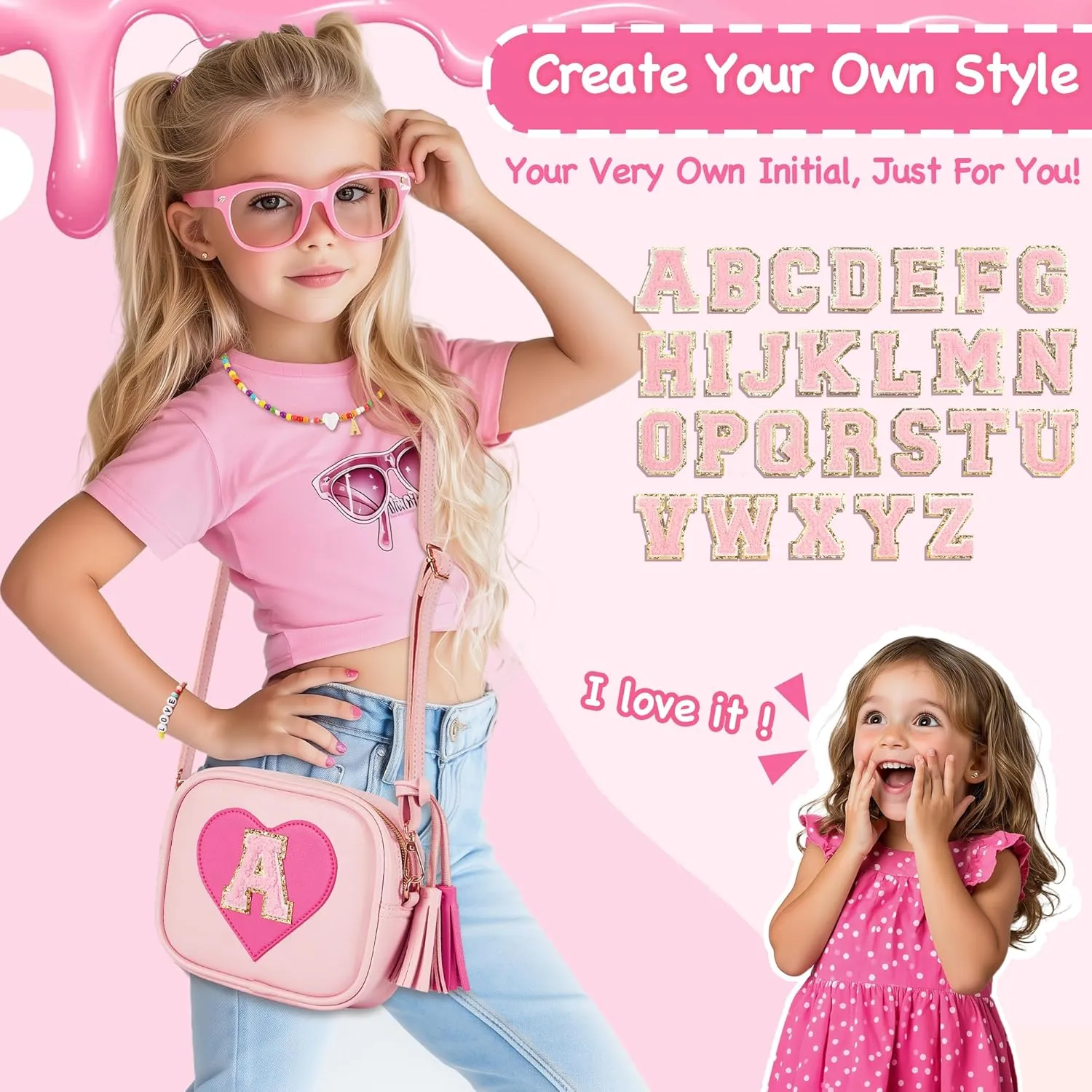 Toddler Purse Gift for Girls, Little Girls Purse Preppy Stuff Birthday Gift for 3 4 5 6 7 8 9 10 11 12 Year Old Girl