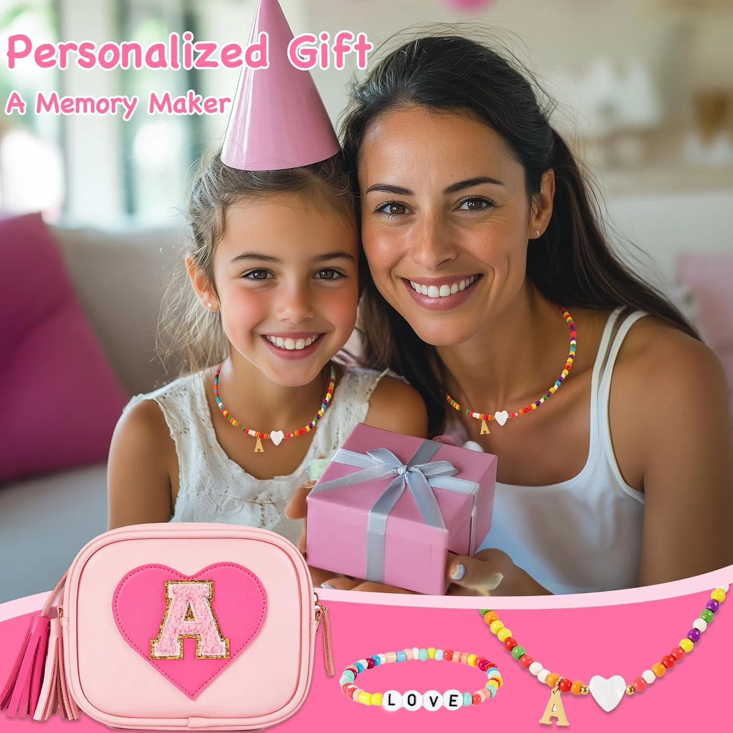 Toddler Purse Gift for Girls, Little Girls Purse Preppy Stuff Birthday Gift for 3 4 5 6 7 8 9 10 11 12 Year Old Girl