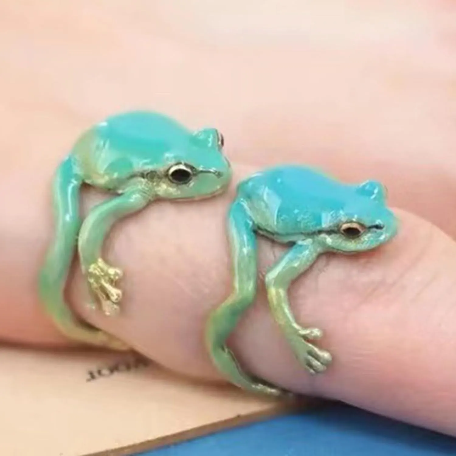 Tree Frog Ring for Women - Cute, Adjustable, Funny Green Frog Ring - Women's Jewelry Gifts