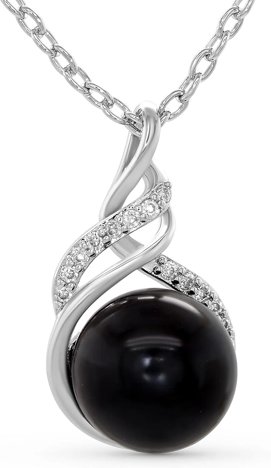 Tryndi Real Tahitian Black Pearl Necklace Gifts for Women - Larger 11-12mm Luxury Pearl Jewelry Gift for Wife - Wedding Anniversary, Christmas, Valentines, Birthday, Mothers Day Presents for Mom, Daughter, Girlfriend, Soulmate Necklace For Women