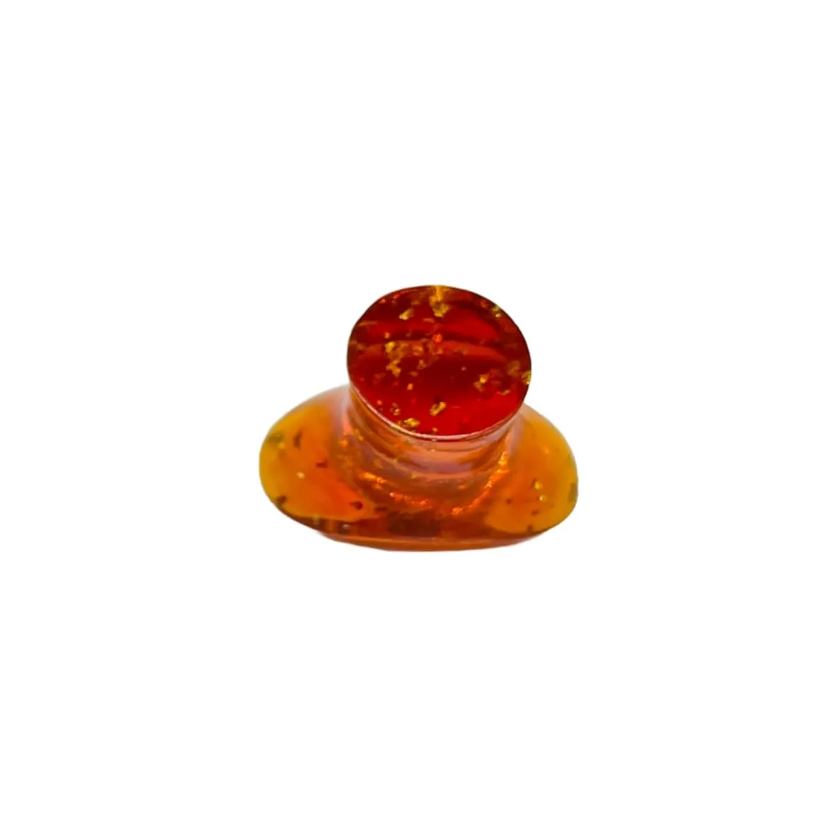 Uni Craft's Amber Stone Naga Body Jewelry Labret Plug Gauges, 12g (2mm) to 30mm (1 (25 mm))
