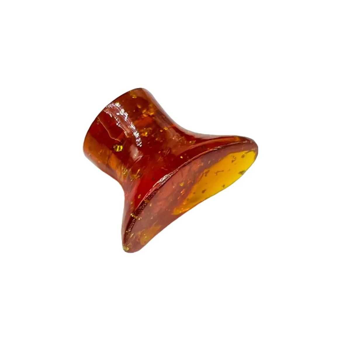 Uni Craft's Amber Stone Naga Body Jewelry Labret Plug Gauges, 12g (2mm) to 30mm (1 (25 mm))
