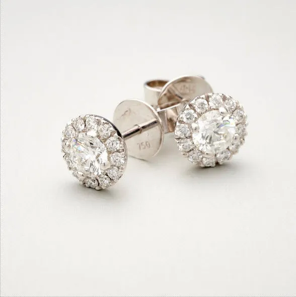 'Valentin' Diamond Earrings in 18ct white gold