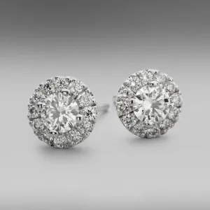 'Valentin' Diamond Earrings in 18ct white gold