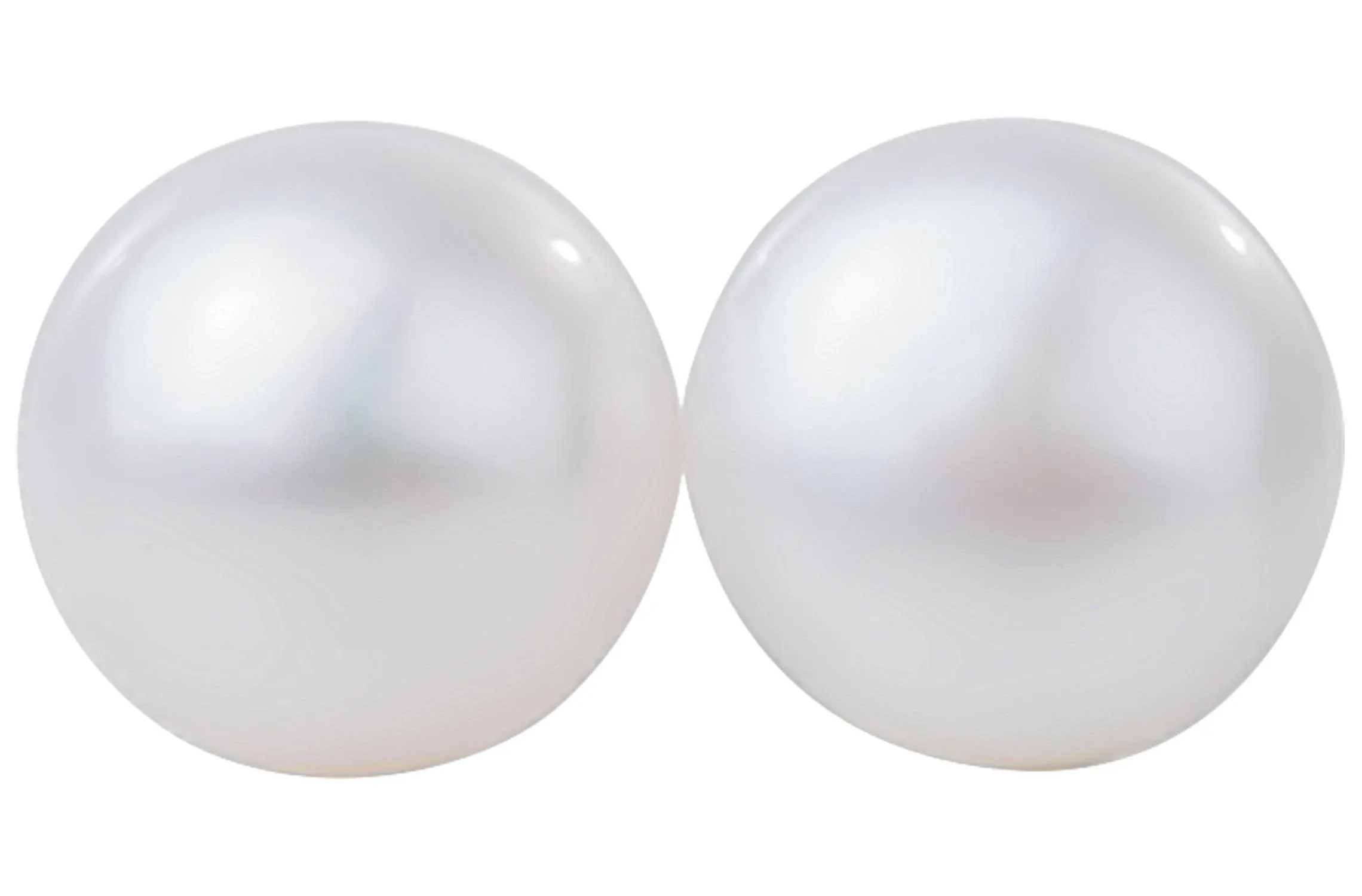 White Freshwater Pearl Stud Earrings Sterling Silver 10mm