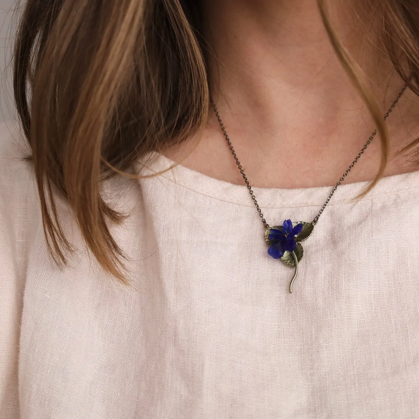 Wild Violet Dainty Pendant
