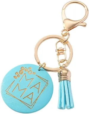 WJR Mother's Day Gift MAMA Key Chain Tassel Key Ring Unique Mom Keychains Accessory Birthday Jewelry Gifts