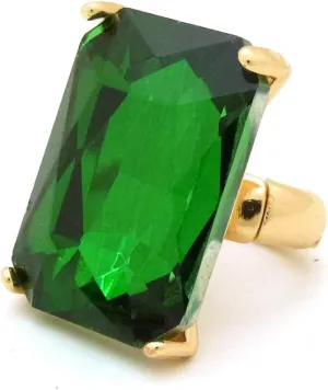 Women's Extra Big Crystal Colorful Stone Stretch Ring