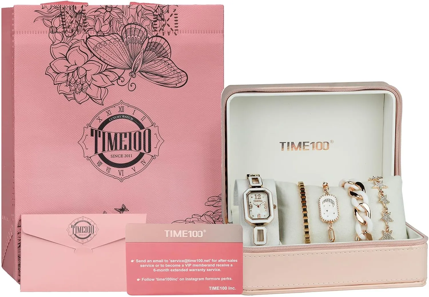Women's Rectangle Watch and Bracelet Set, Women's Bracelet Watch SetGifts for Women