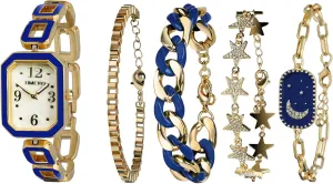 Women's Rectangle Watch and Bracelet Set, Women's Bracelet Watch SetGifts for Women