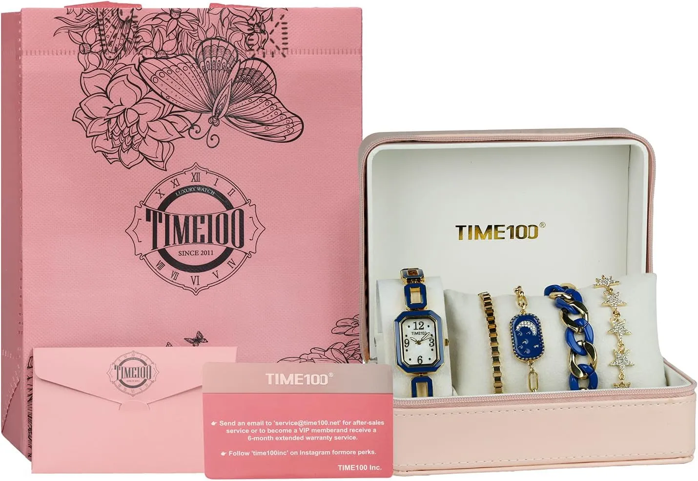 Women's Rectangle Watch and Bracelet Set, Women's Bracelet Watch SetGifts for Women