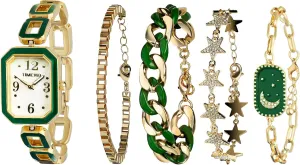 Women's Rectangle Watch and Bracelet Set, Women's Bracelet Watch SetGifts for Women