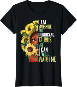 Womens Watch Me Motivational Taurus Girl April May Mothers Mom T-Shirt