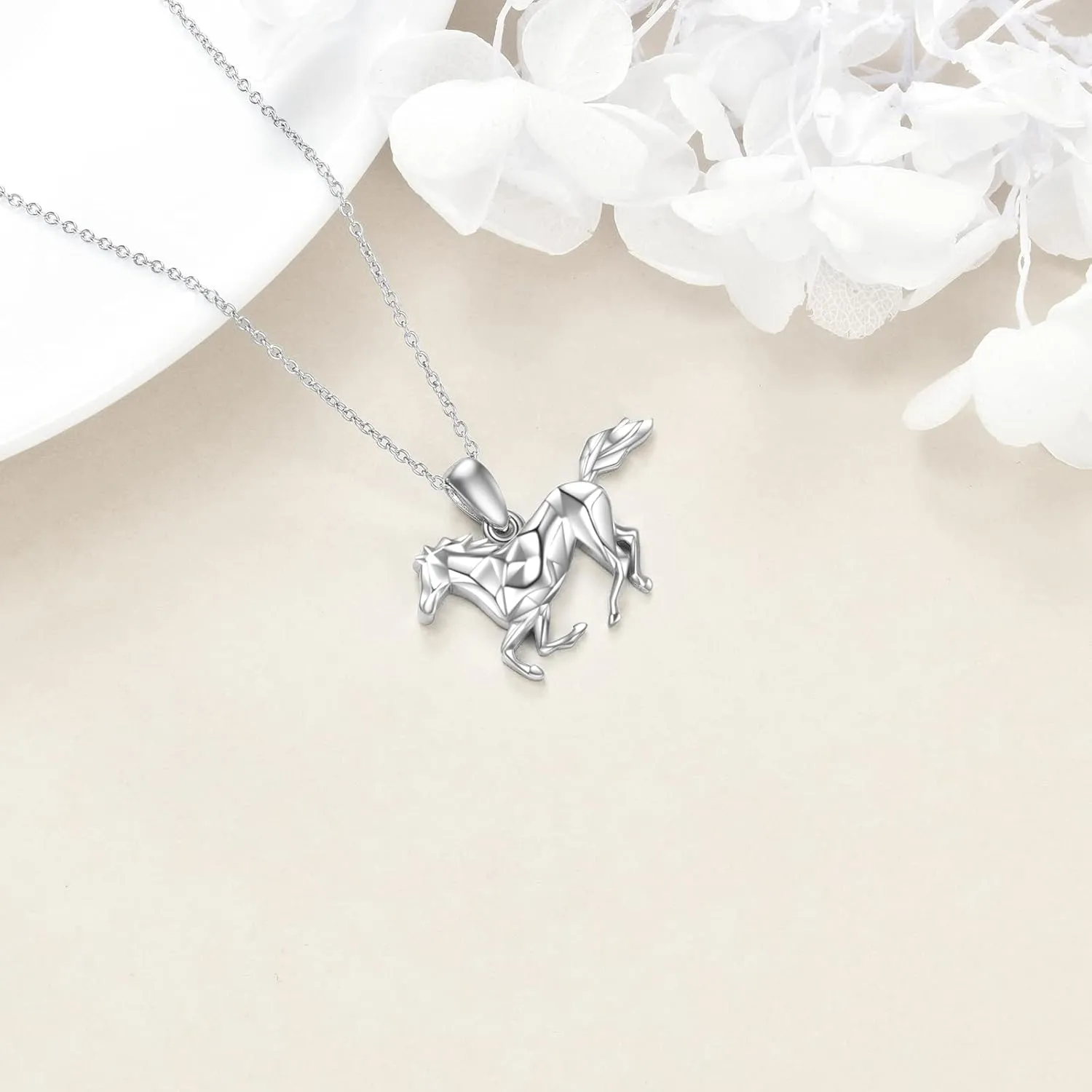 YFN Horse Necklaces for Women Sterling Silver Horse Pendant Jewelry Gifts for Women 18 2 Inch