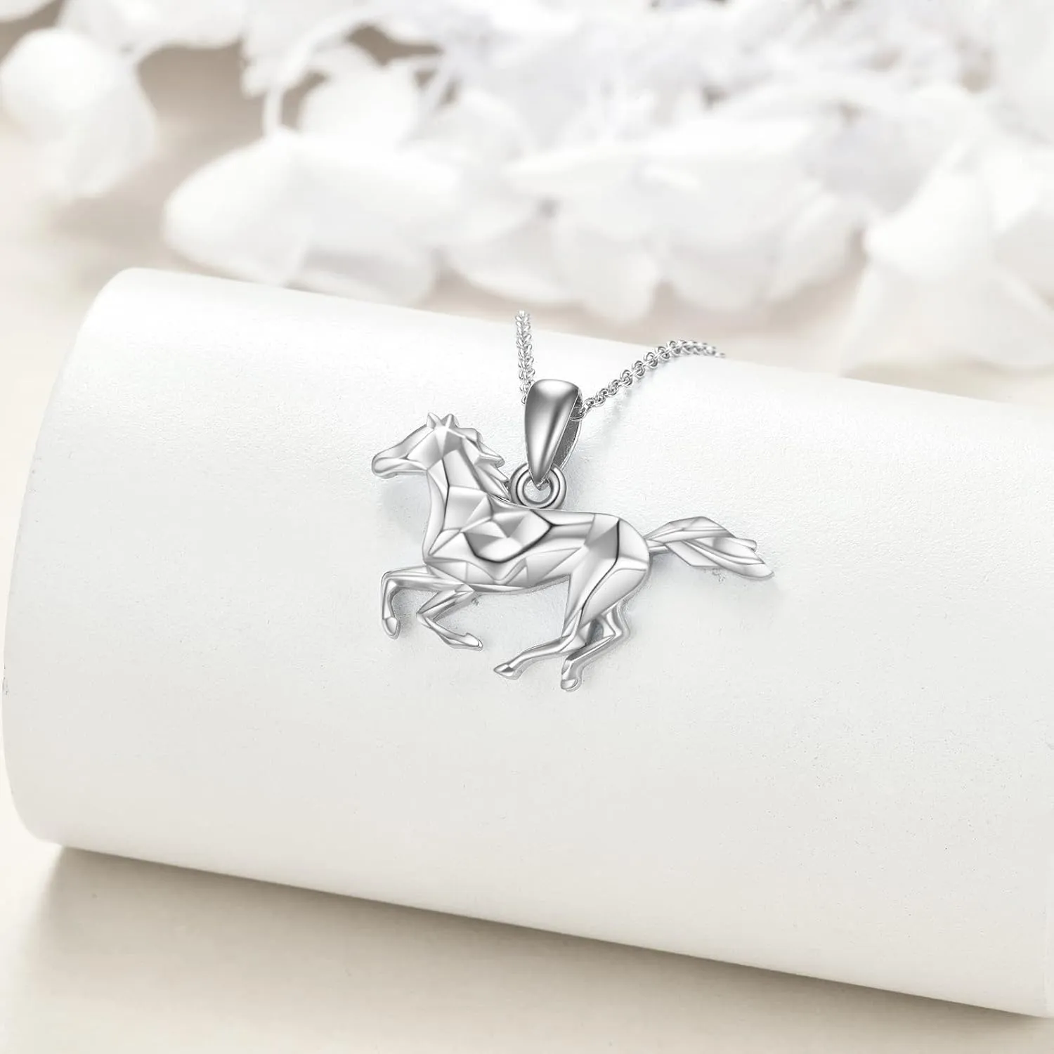 YFN Horse Necklaces for Women Sterling Silver Horse Pendant Jewelry Gifts for Women 18 2 Inch