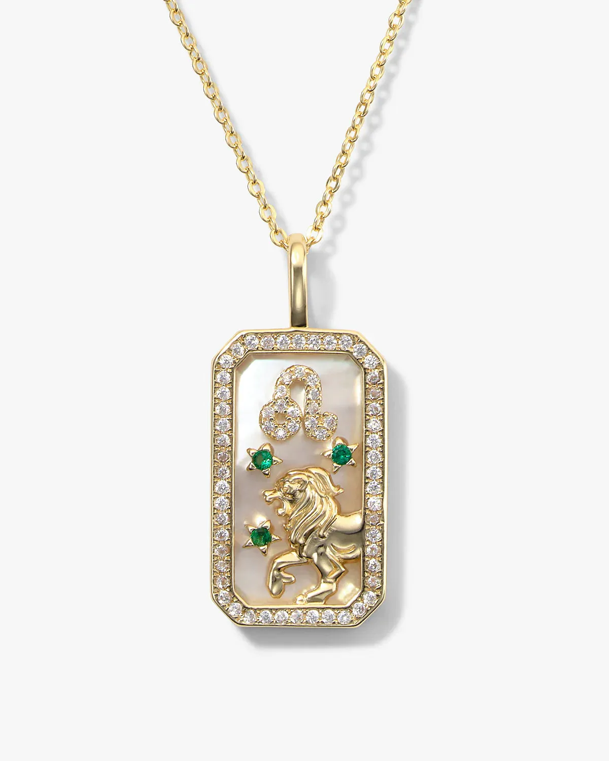 Zodiac Amulet Necklace Gold