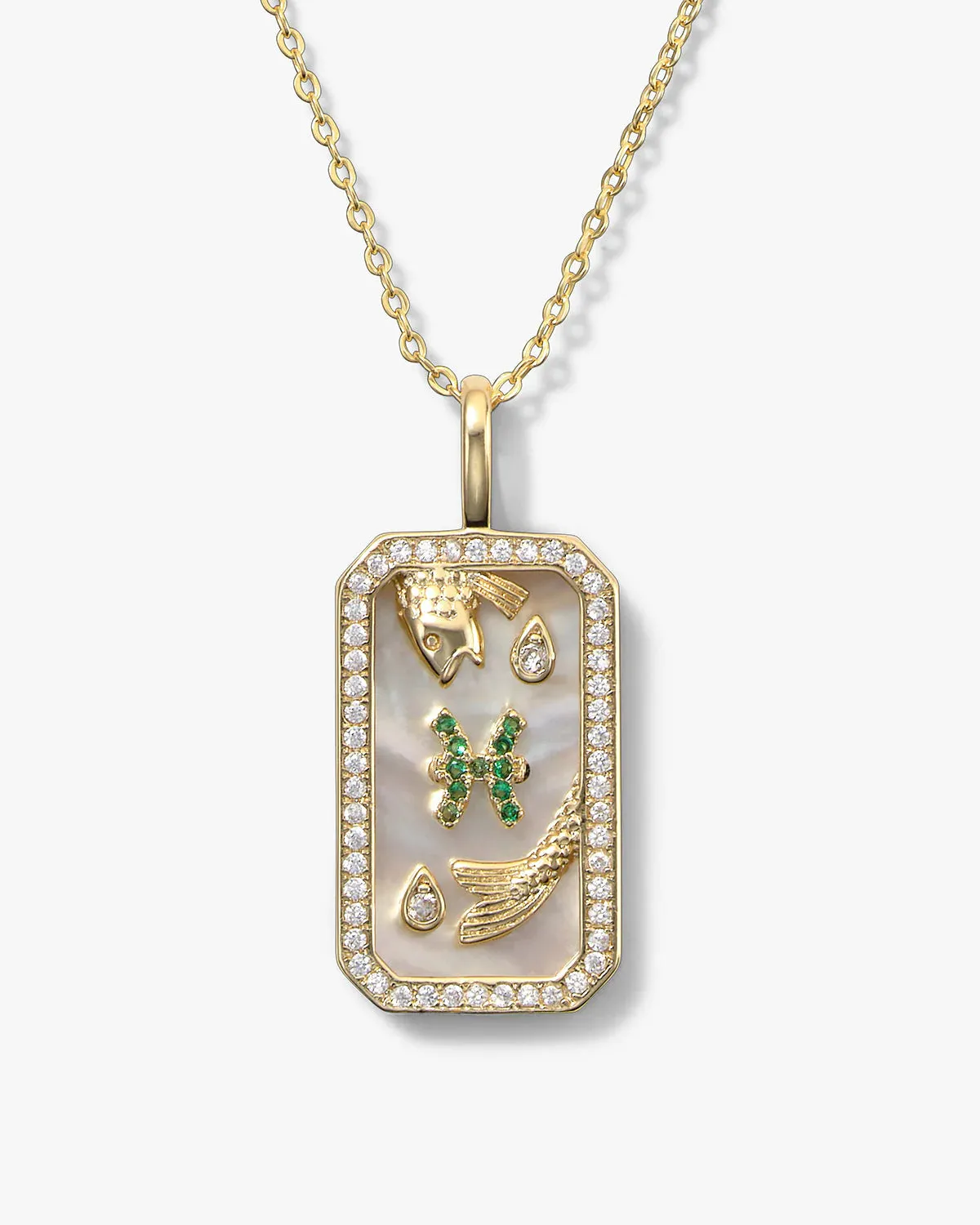 Zodiac Amulet Necklace Gold