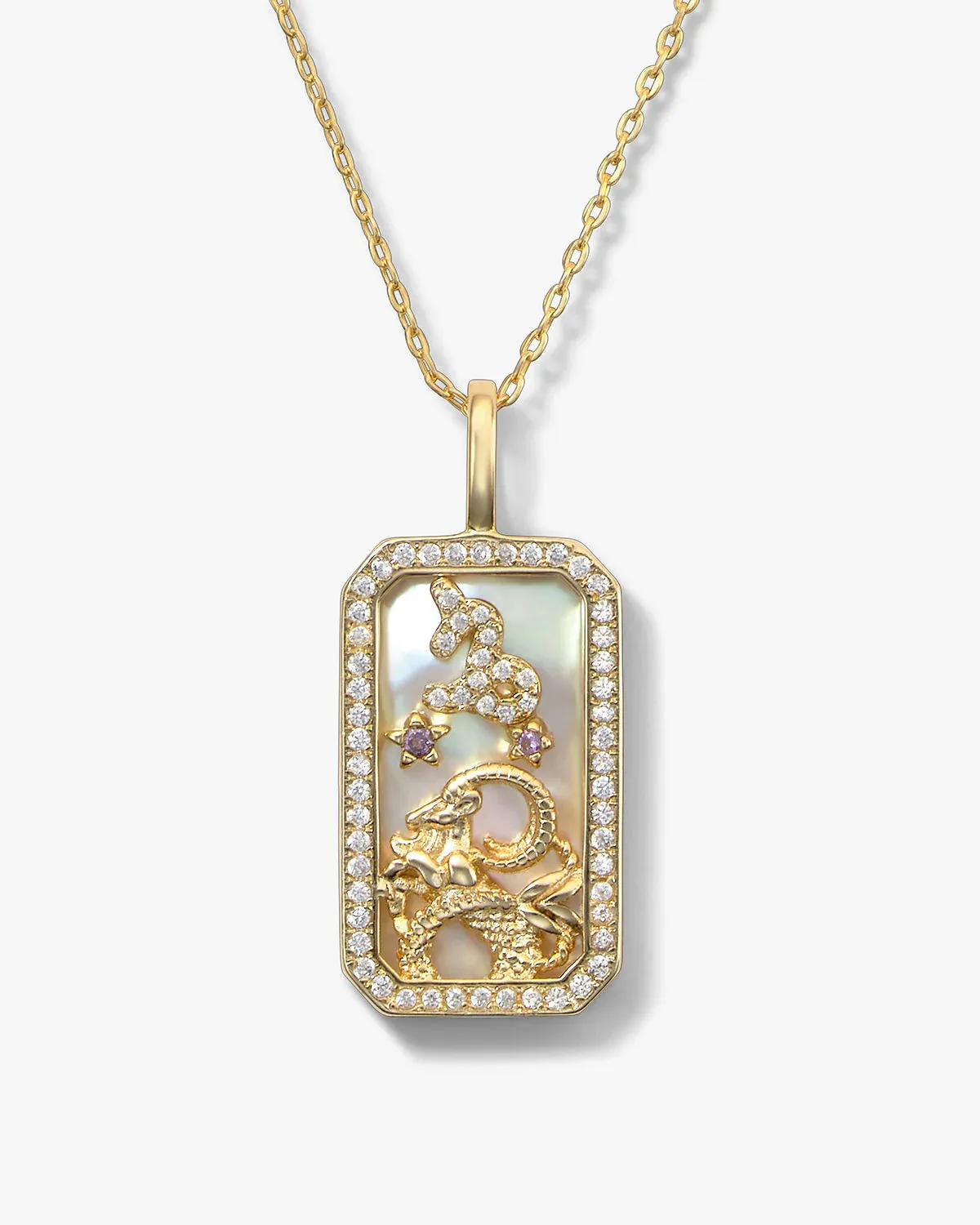 Zodiac Amulet Necklace Gold