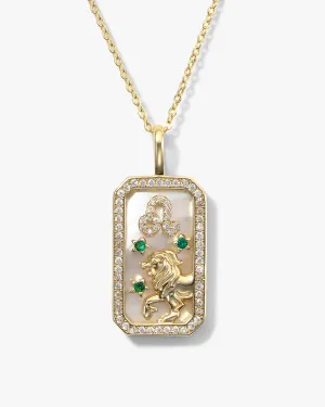 Zodiac Amulet Necklace Gold