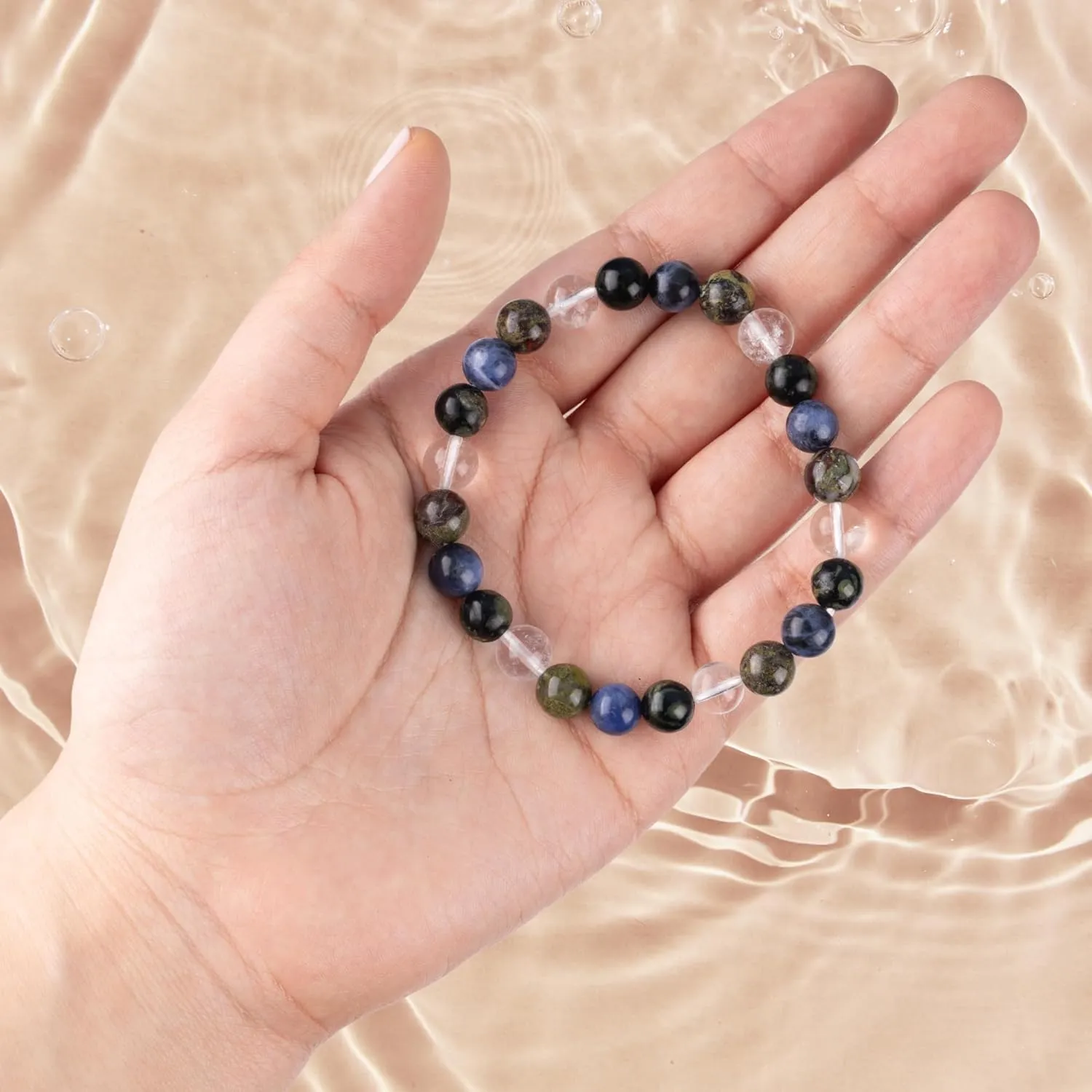 Zodiac Crystal Bracelet for Women Men - Crystals & Healing Stone Stretch Bracelet - Handmade Beaded Bracelets - Spiritual Jewelry - Protection Bracelet - Astrology Zodiac Signs -Zodiac Birthday Gifts